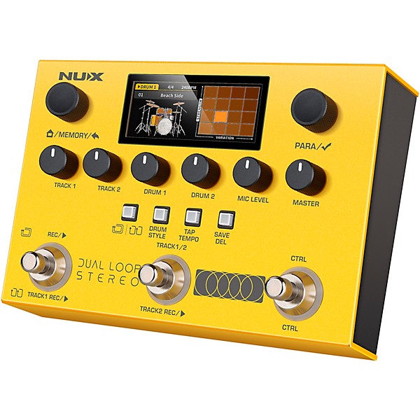 NUX Dual Loop Stereo Pedal - Yellow