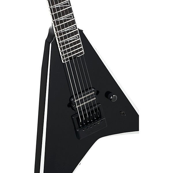 Jackson Pro Plus Series Christian Andreu Signature Rhoads RR24 EVTN6 Electric Guitar - Black with White Bevels