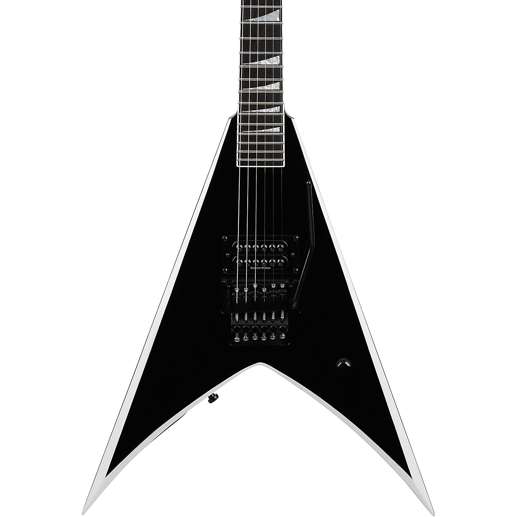 Jackson V型 エレキギター ブラック/ホワイト Jackson Pro Series Signature Wes Borland King V KV Electric Guitar