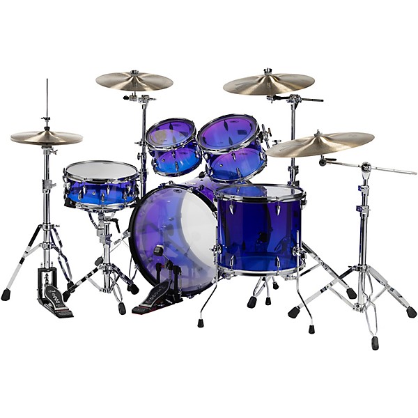 Orange County Drum & Percussion Limited Acrylic 4-Piece Drum Shell Pack - Nightglow Fade
