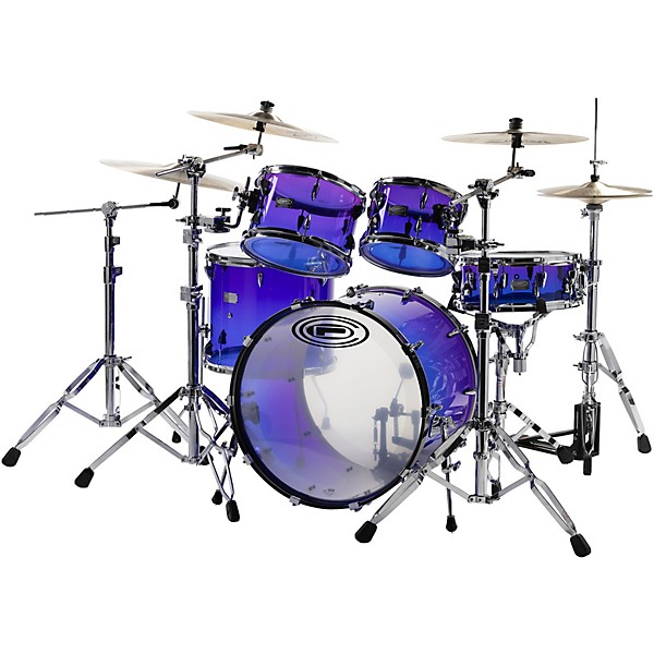 Orange County Drum & Percussion Limited Acrylic 4-Piece Drum Shell Pack - Nightglow Fade