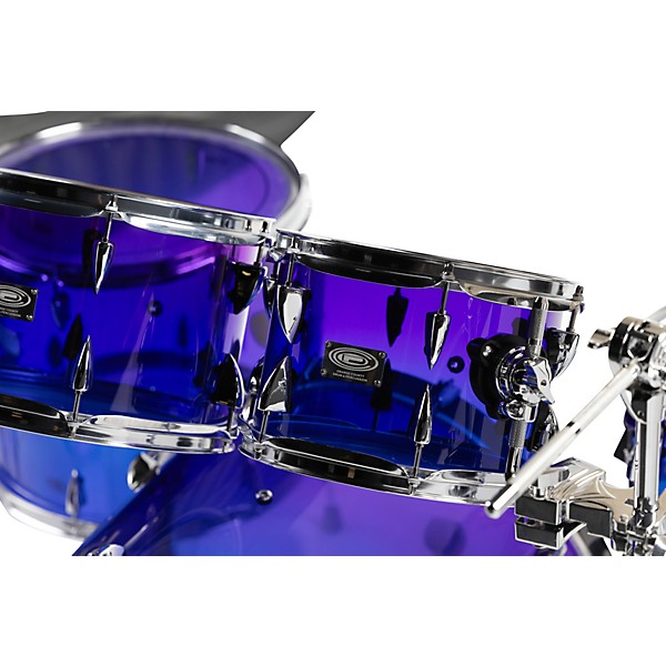 Orange County Drum & Percussion Limited Acrylic 4-Piece Drum Shell Pack - Nightglow Fade