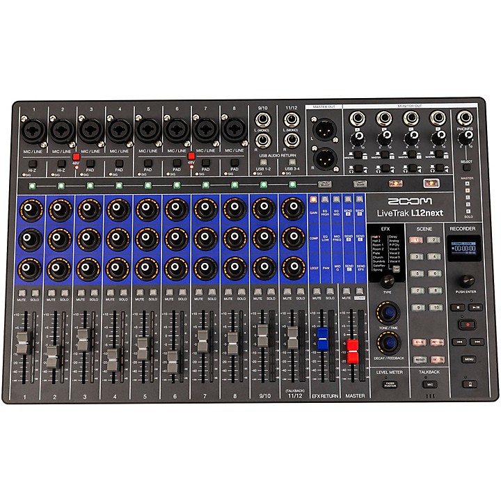 Zoom LiveTrak L12next 12-Channel Digital Mixer | Guitar Center