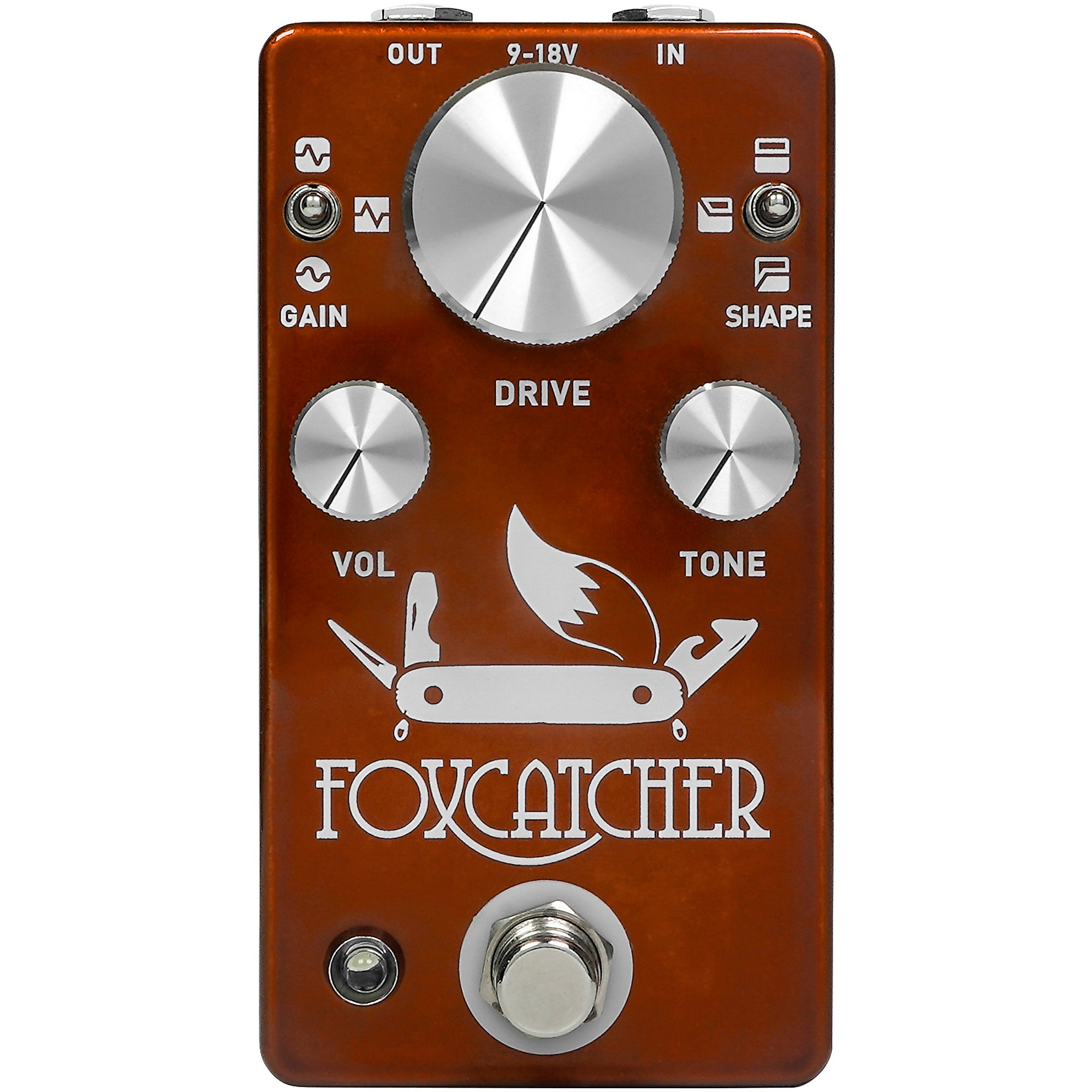 FOXCATCHER ギターエフェクター CopperSound Pedals Foxcatcher V2 Multi-Mode Overdrive Effects