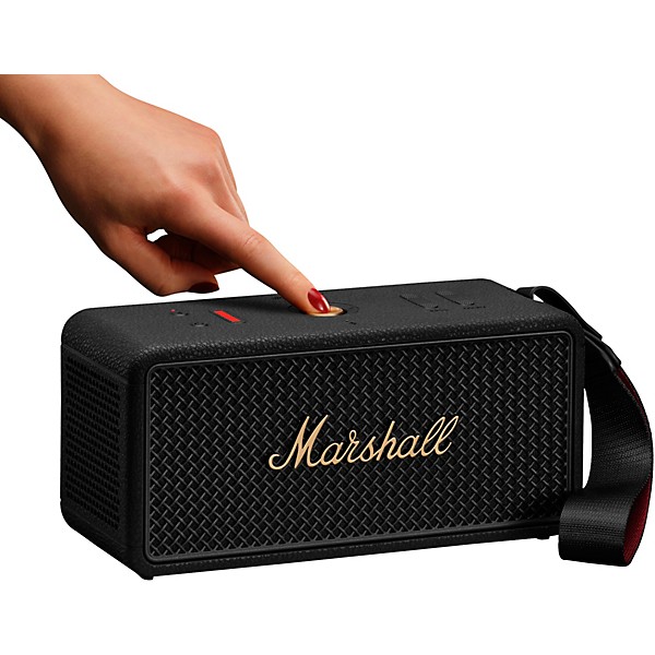 Marshall Middleton II Portable Bluetooth Speaker Black and Brass