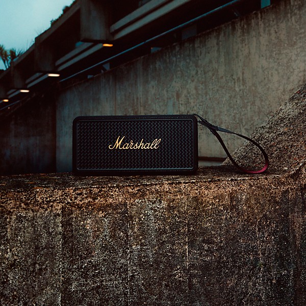 Marshall Middleton II Portable Bluetooth Speaker Black and Brass