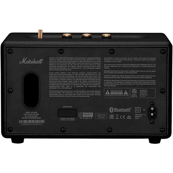 Marshall Acton III Bluetooth Speaker Black