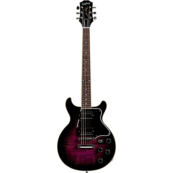 Epiphone Les Paul Special Double Cut Figured Electric Guitar - Dark Purple Burst