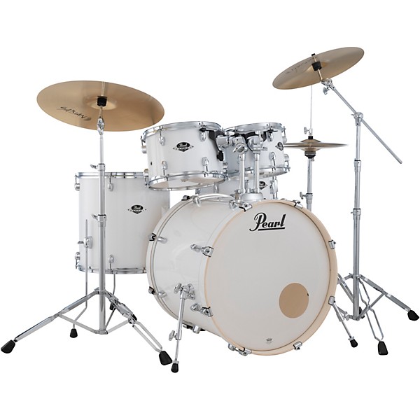 Pearl Export EXX 5-Piece Drum Set With Sabian PX Cymbals - Pure White