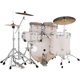 Pearl Export EXX 5-Piece Drum Set With Sabian PX Cymbals - Slipstream white