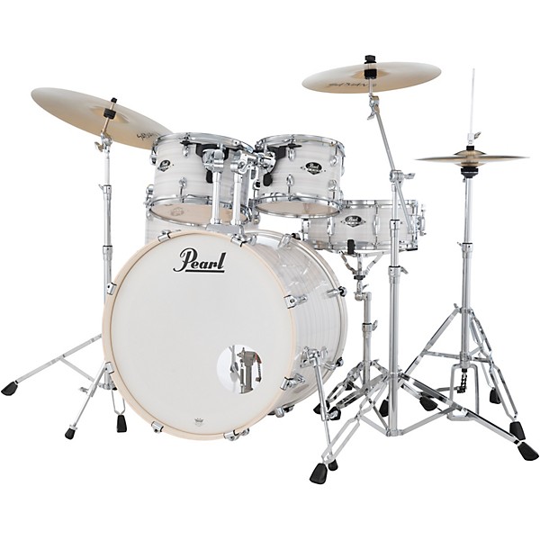 Pearl Export EXX 5-Piece Drum Set With Sabian PX Cymbals - Slipstream white