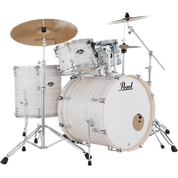 Pearl Export EXX 5-Piece Drum Set With Sabian PX Cymbals - Slipstream white