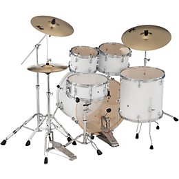 Pearl Export EXX 5-Piece Drum Set With Sabian PX Cymbals - Pure White