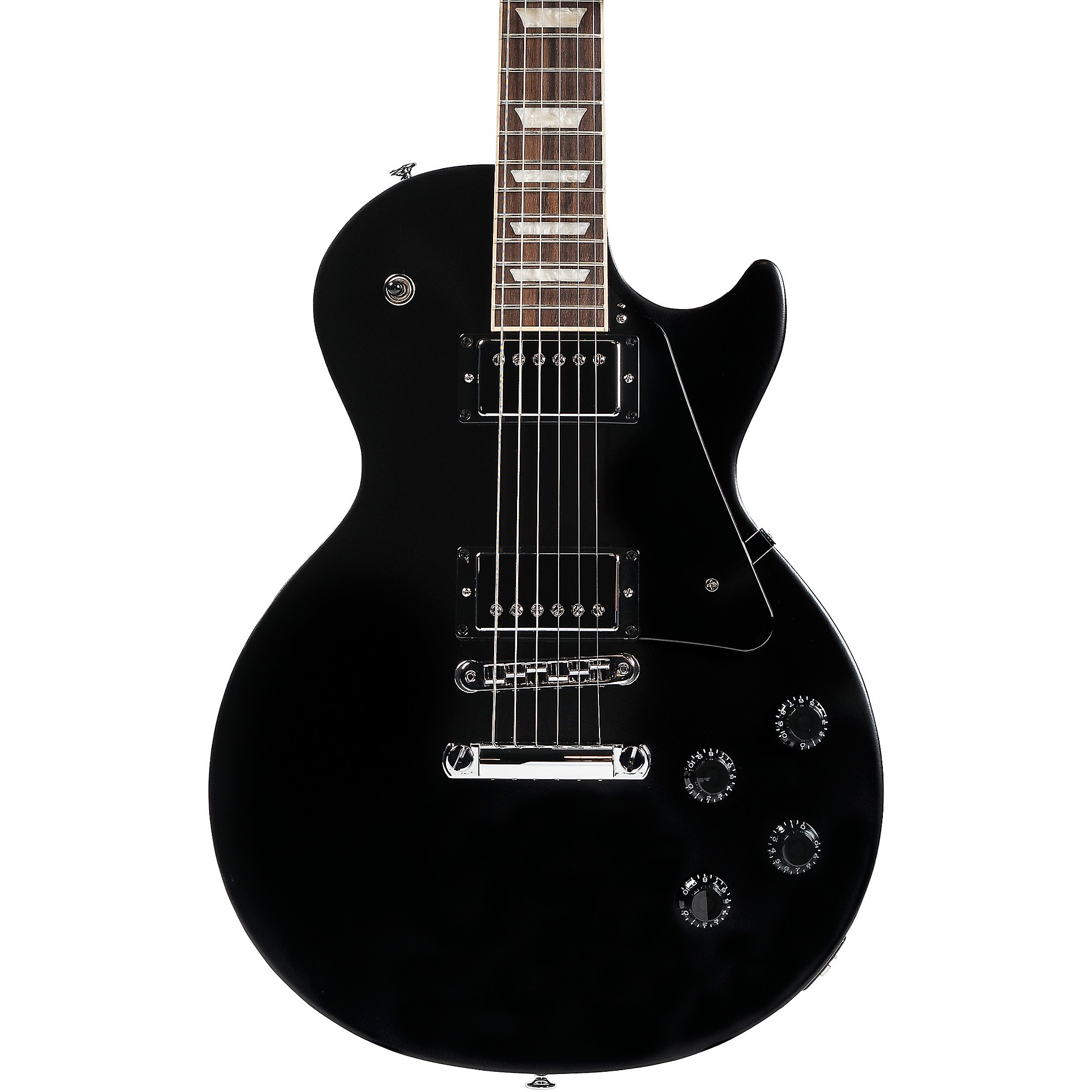 Gibson Les Paul Studio Faded Electric Guitar - Ebony | Guitar Center