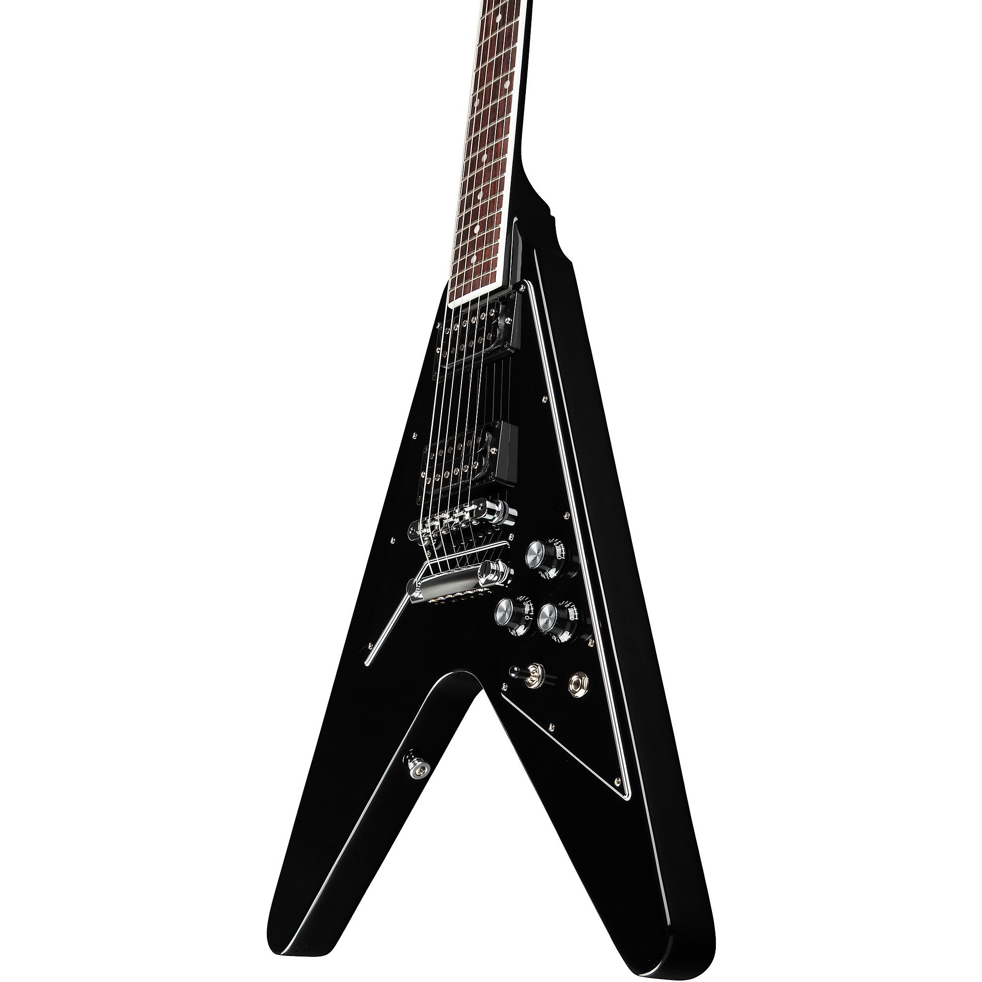 Gibson 70s Flying V Electric Guitar - Ebony | Guitar Center