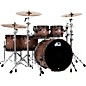 DW Pure Walnut 5-Piece Drum Shell Pack - Satin Quick Ebony Burst thumbnail