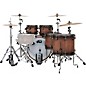 DW Pure Walnut 5-Piece Drum Shell Pack - Satin Quick Ebony Burst