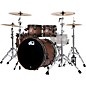DW Pure Walnut 5-Piece Drum Shell Pack - Satin Quick Ebony Burst
