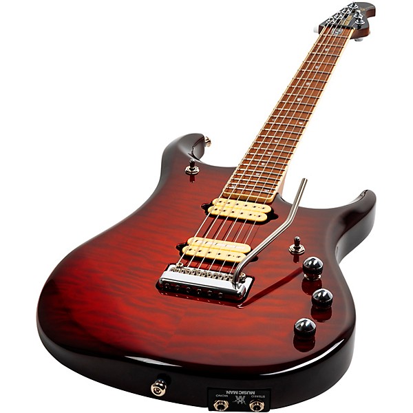 Ernie Ball Music Man BFR Baritone JP15 Electric Guitar - Cherry Creamsicle