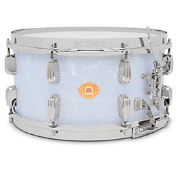 Slingerland Radio King Solid Maple Snare Drum - 14 x 7 in. White Marine Pearl Finish Ply