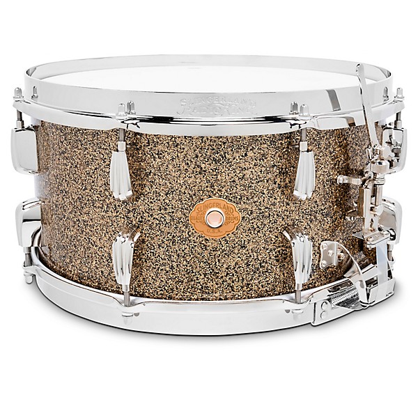 Slingerland Radio King Solid Maple Snare Drum - 14 x 7 in. Gold Glass Finish Ply