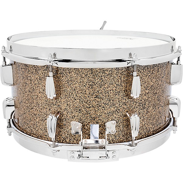 Slingerland Radio King Solid Maple Snare Drum - 14 x 7 in. Gold Glass Finish Ply