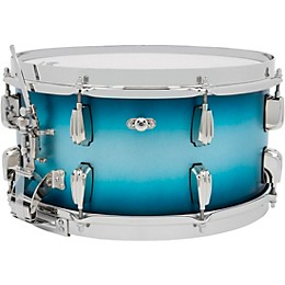 Slingerland Radio King Solid Maple Snare Drum - 14 x 7 in. Blue & Silver Lacquer