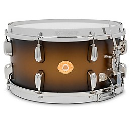 Slingerland Radio King Solid Maple Snare Drum - 14 x 7 in. Black & Gold Lacquer