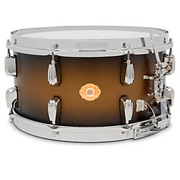 Slingerland Radio King Solid Maple Snare Drum - 14 x 7 in. Black & Gold Lacquer