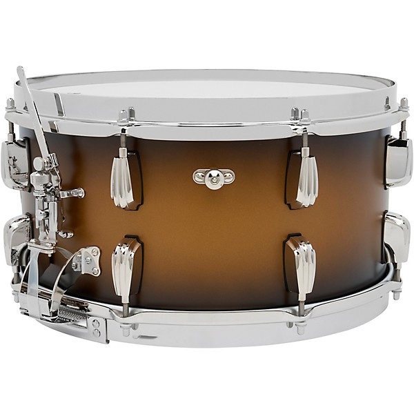 Slingerland Radio King Solid Maple Snare Drum - 14 x 7 in. Black & Gold Lacquer