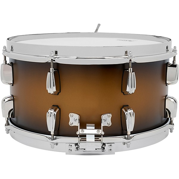 Slingerland Radio King Solid Maple Snare Drum - 14 x 7 in. Black & Gold Lacquer