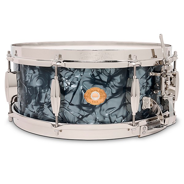 Slingerland Radio King Solid Maple Snare Drum - 14 x 5.5 in. Black Diamond Pearl Finish Ply