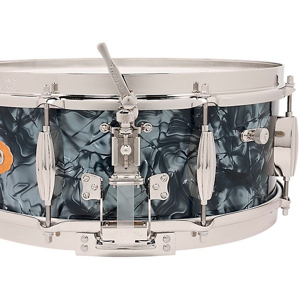Slingerland Radio King Solid Maple Snare Drum - 14 x 5.5 in. Black Diamond Pearl Finish Ply