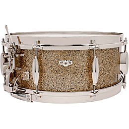 Slingerland Radio King Solid Maple Snare Drum - 14 x 5.5 in. Gold Glass Finish Ply