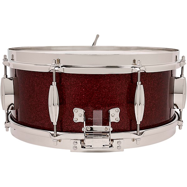 Slingerland Radio King Solid Maple Snare Drum - 14 x 5.5 in. Maroon Glass Finish Ply