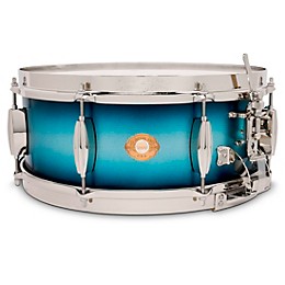 Slingerland Radio King Solid Maple Snare Drum - 14 x 5.5 in. Blue & Silver Lacquer