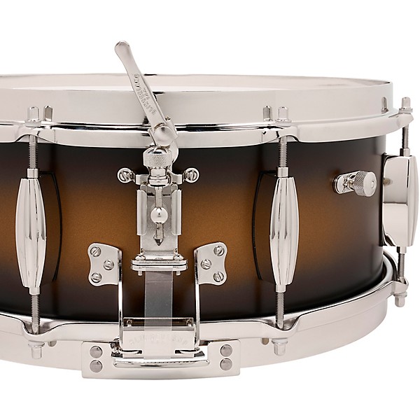 Slingerland Radio King Solid Maple Snare Drum - 14 x 5.5 in. Black & Gold Lacquer