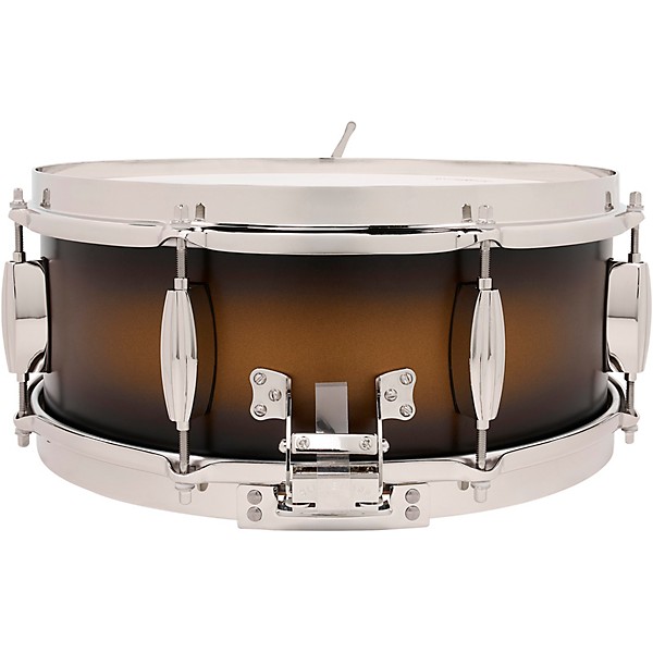 Slingerland Radio King Solid Maple Snare Drum - 14 x 5.5 in. Black & Gold Lacquer