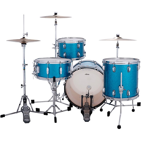Ludwig Classic Maple Downbeat 3-Piece Drum Shell Pack - Vintage Aqua Sparkle