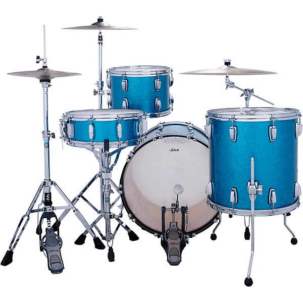 Ludwig Classic Maple Fab 3-Piece Drum Shell Pack - Vintage Aqua Sparkle