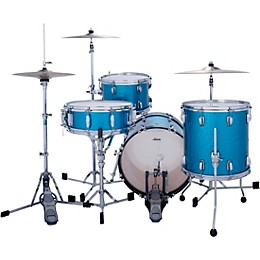 Ludwig Classic Maple Jazzette 3-Piece Drum Shell Pack - Vintage Aqua Sparkle