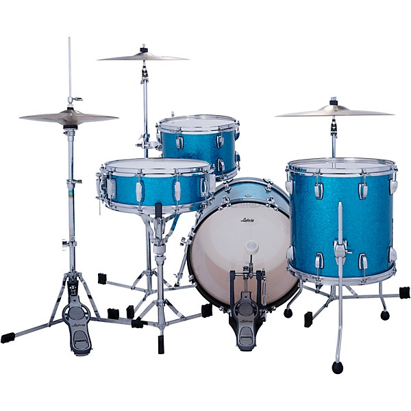 Ludwig Classic Maple Jazzette 3-Piece Drum Shell Pack - Vintage Aqua Sparkle