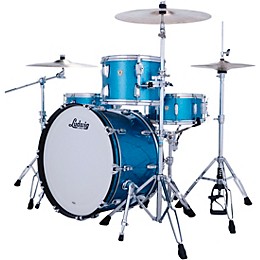 Ludwig Classic Maple Pro Beat 3-Piece Drum Shell Pack - Vintage Aqua Sparkle