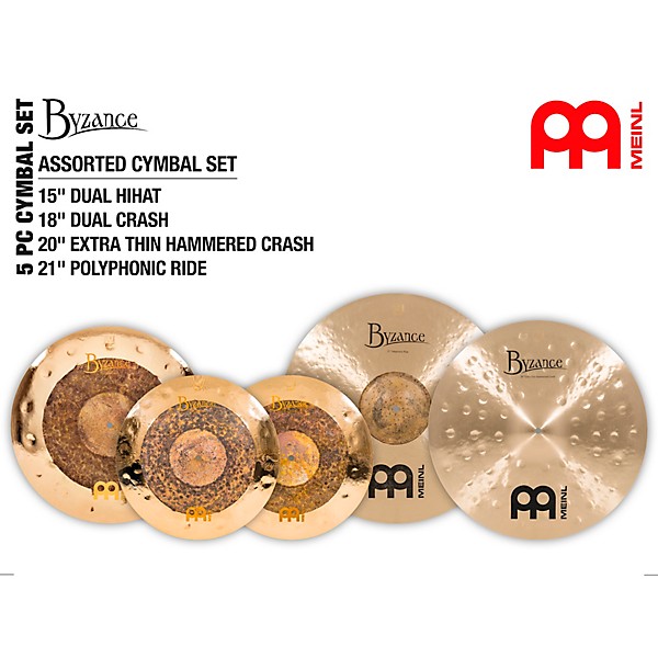 MEINL Byzance Assorted Cymbal Set