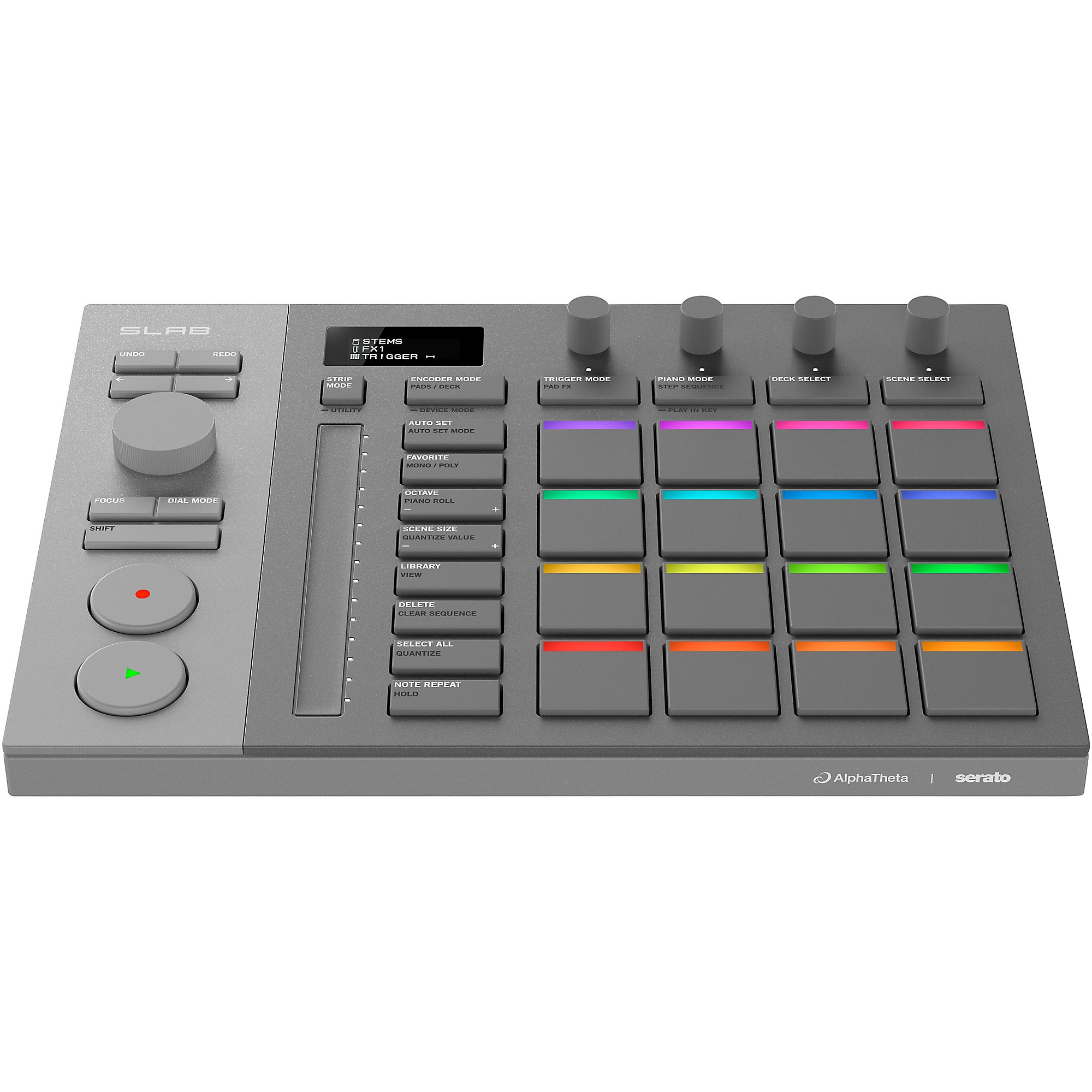 Open Box AlphaTheta SLAB Hardware Controller for Serato Studio
