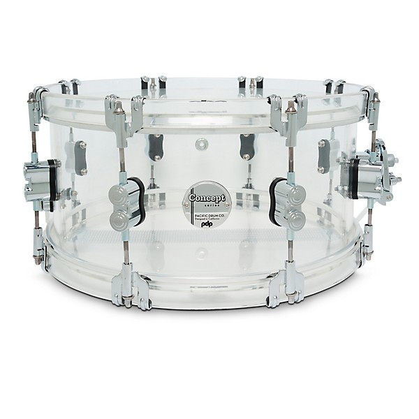 PDP by DW Concept Acrylic Snare Drum - 14 x 6.5 in. Clear Acrylic