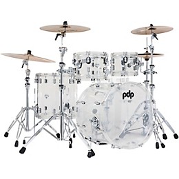 PDP by DW Concept Acrylic 4-Piece Drum Shell Pack - Clear Acrylic
