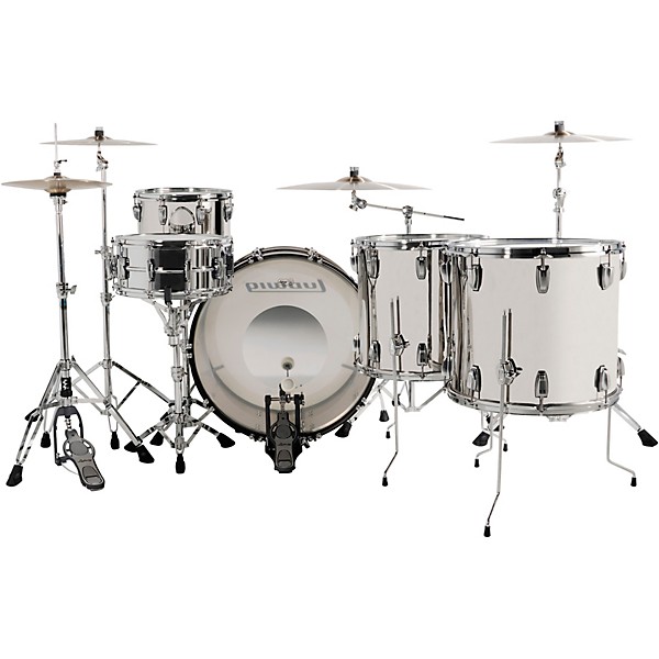 Ludwig 50th Anniversary Stainless Steel Zep 4-Piece Drum Shell Pack