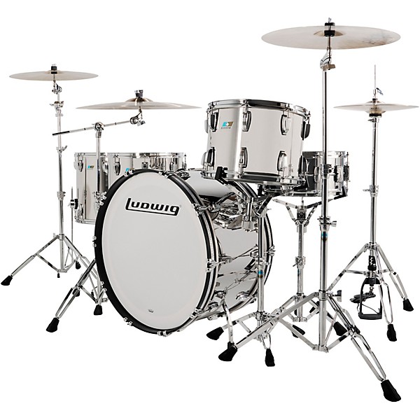 Ludwig 50th Anniversary Stainless Steel Zep 4-Piece Drum Shell Pack