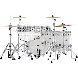 PDP by DW Concept Acrylic 6-Piece Drum Shell Pack - Clear Acrylic